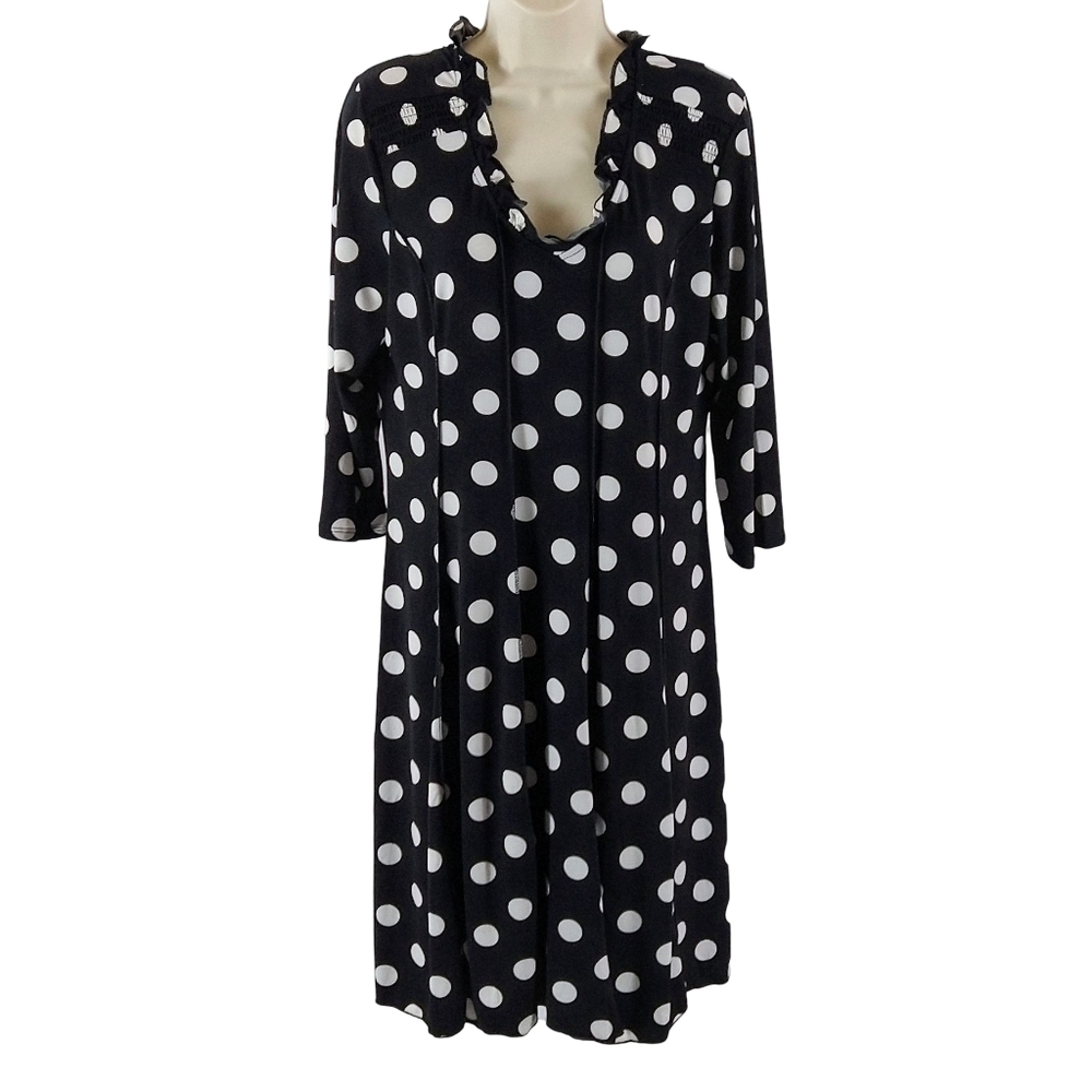 Cato long sleeves polka dot dress